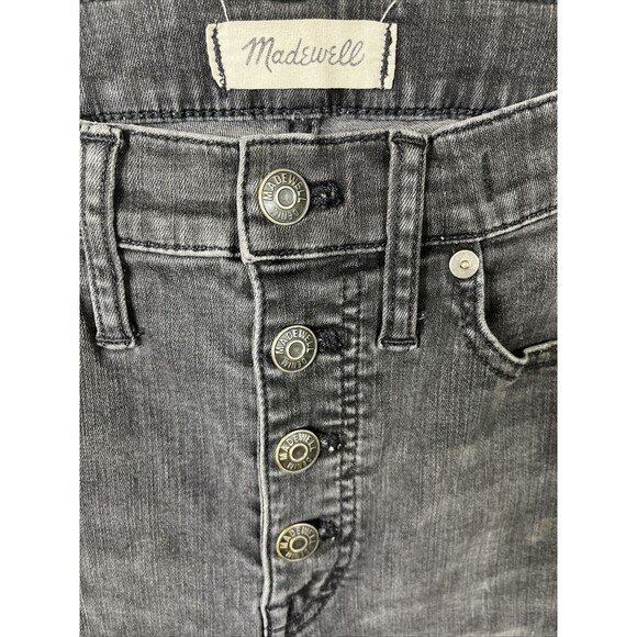 Madewell Size 27 Cali Demi-Boot Jeans in Bellspring Wash Button-Front Edition - Picture 2 of 4